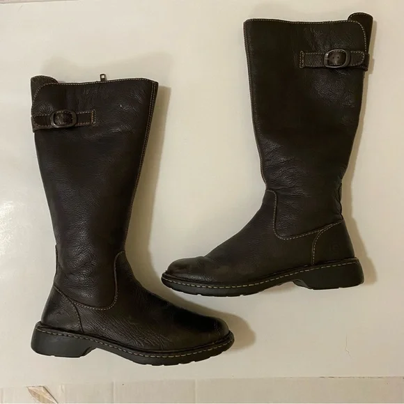 Born Leather knee boots - Picture 2 of 9